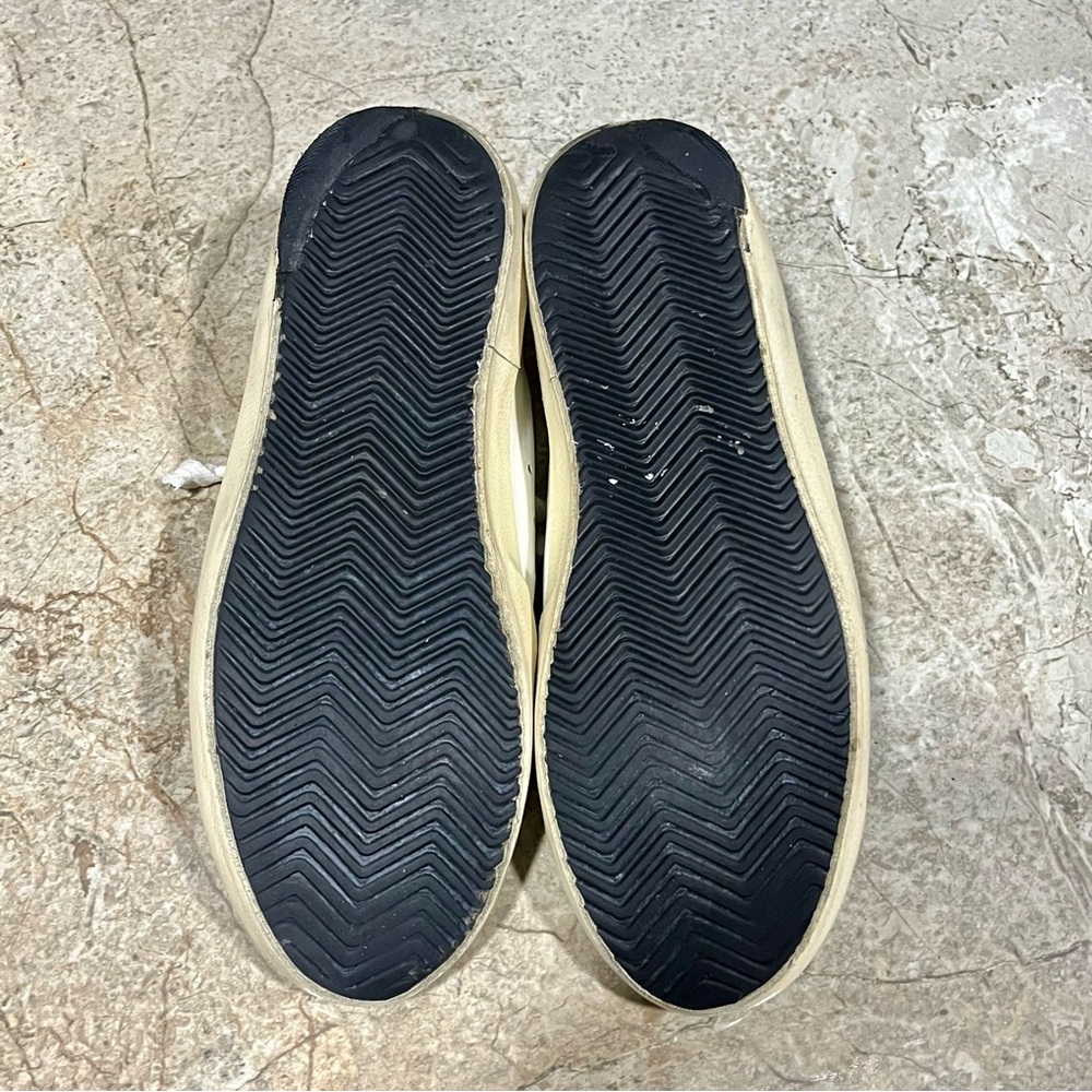 Golden Goose Superstar Gold Red White Leather Suede Sneakers - Picture 8 of 12